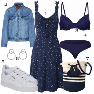 Ležérní outfity 60. Let s Tmavě šedá/Šedá/Stříbrný Pecka/Kruhová/Sponka do ucha/Visací Pilgrim "Pěkný letní vzhled"Look: Styl, Lesk, 60. Let, Metal, Steampunk, Techno, Unisex, Retro, 80tá léta