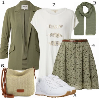 outfit mit Zelena Krilo About You "Tvoj cool outfit"