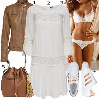 Folklor Outfit s Šedá/Bílá/Krémová Pouzdrové Šaty/Tunikové šaty/Pouzdrové Šaty S Dlouhým Rukávem/Boho Šaty Elegantní/Občanské šaty/Boho Letní Šaty/Šaty S Kosticí/Šaty s 3/4 Rukávem/Šaty na Konfirmaci/Francouzské šaty/Mušelínové šaty Only "Perfektní na léto"