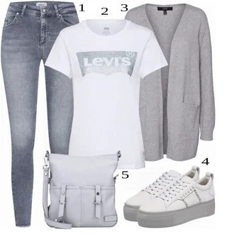 Outfit s Šedá Teniska Kennel & Schmenger "Ulice styl outfitu"