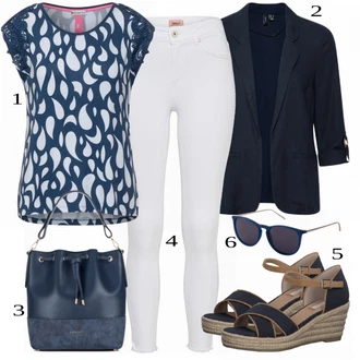 outfit mit Modra Casual Majica Street One "Tvoj cool outfit"