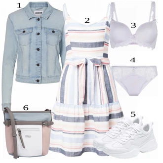 outfit mit Modra/Siva Denim Jakna Noisy may "Tvoj udobni outfit"