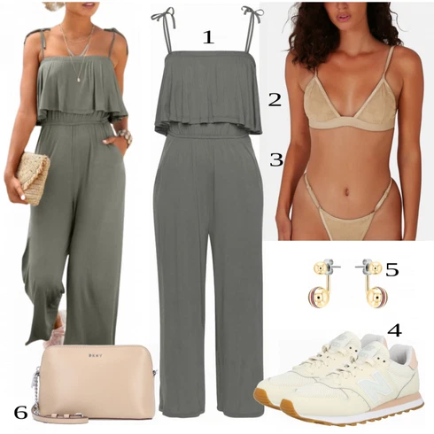Kombinezoni kombinirajte z Siva Kombinezoni S.Oliver, Siva Nedrčki ow intimates, ow intimates, Bela Superga New Balance, Bela Nakit Tommy Hilfiger, Bež/Roza/Modra Torbe za čez ramo DKNY