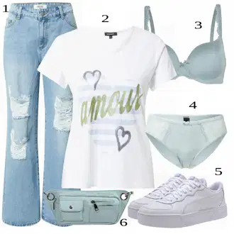S Třásně Outfit s Světle modrá Džín s Širokou Nohavicí/Baggy Džíny/Zvonové Džíny/Džíny Culottes/Džíny s Rozparkem/Džíny s Dírou/Džíny Volného Střihu/Kožené bundy/Kožená Pánská Bund/Vintage džíny shyx "Tvůj otmjeni outfit"