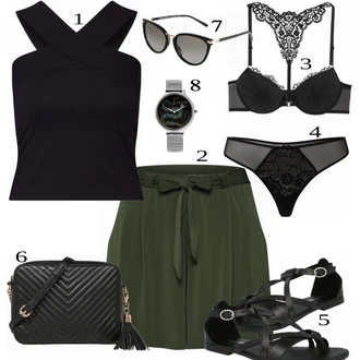 Outfit sa Crna Gaćice Lascana "Tvoj otmjeni outfit"