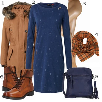 Outfit s Červená Kardigan CODELLO "Pěkný Ležérní Outfit"