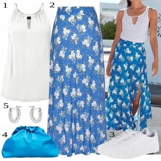 Outfit s Bílá/Krémová Obojek Límeček halenky Swarovski "Lehký outfit"