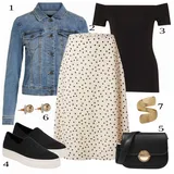 Črna samsoe samsoe outfiti za dame image
