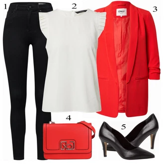 outfit mit Modra Visoka petka Tamaris "Tvoj modni izgled"