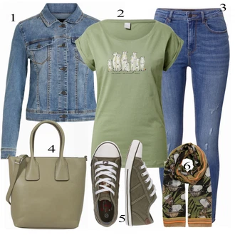 outfit mit Modra Kavbojke VERO MODA "Tvoj cool outfit"