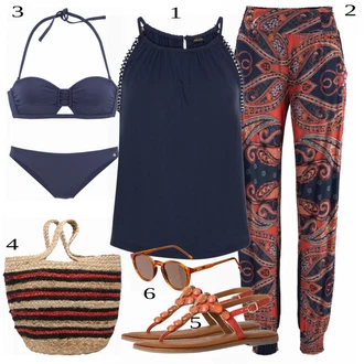 outfit mit Črna Top Lascana "Tvoj cool outfit"