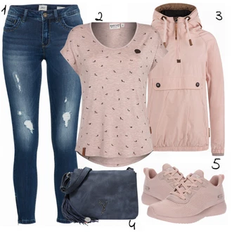 Outfit s Růžová Bota na fitness/Běžecká bota/Gymnastická bota/Tréninková bota Skechers "Skechers"