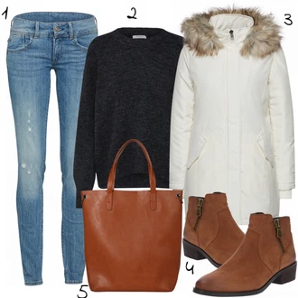 Outfity na zimu s Halenka & Tunika Pieces "Sníh"