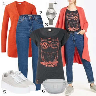outfit mit Rdeča Jopica Vila "Tvoj cool outfit"