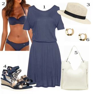 outfit mit Siva/Modra Obleka Lascana "Tvoj cool outfit"