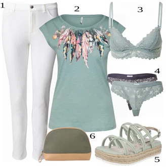 outfit mit Siva Torba za čez ramo ESPRIT "Tvoj cool outfit"