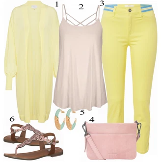 Outfit s Oranžová Kalhoty Brax "Letní styl pro každodenní nošení"