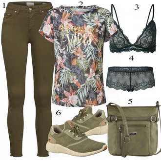 Outfit s Šedá Šněrovací Bota/Nízká bota na podpatku/Zimní bota/Nízká Teniska/Běžecká bota Mustang "Letní deníkový styl"