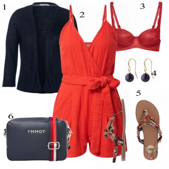 Outfit s Hn?dá Sandály Buffalo "Letní deníkový styl"