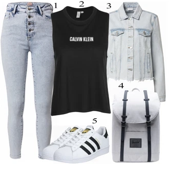 Outfit s Calvin Klein underwear "Letní styl pro každodenní nošení"