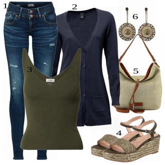 outfit mit Črna Priložnostni Vrh JdY "Tvoj cool outfit"