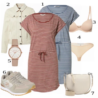 outfit mit Bež/Siva Superga Skechers "Tvoj cool outfit"