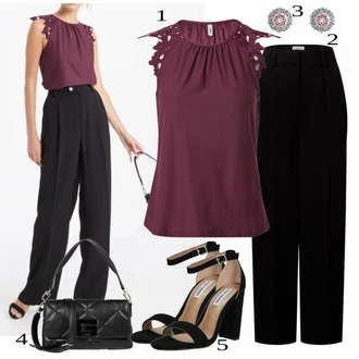 outfit mit Rdeča Priložnostni Vrh Only "Tvoj cool outfit"