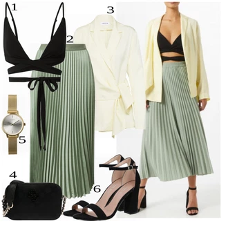 outfit mit Črna Top About You "Tvoj cool outfit"