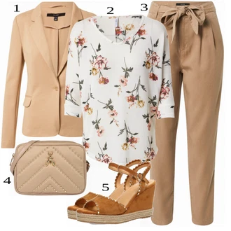 outfit mit Zelena/Bež VERO MODA "Tvoj cool outfit"