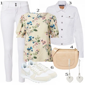 Outfit sa Bijela Traper Jakna Only "Tvoj otmjeni outfit"