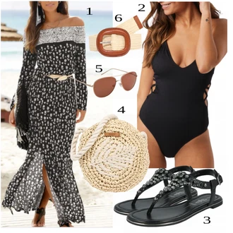 outfit mit Črna/Siva Sandali Buffalo "Tvoj cool outfit"