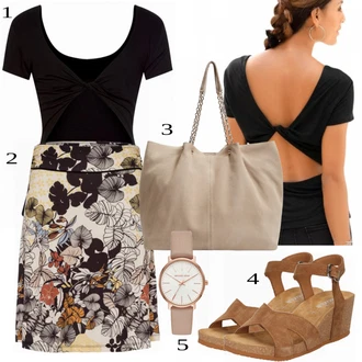 outfit mit Črna Casual Majica Buffalo "Tvoj cool outfit"