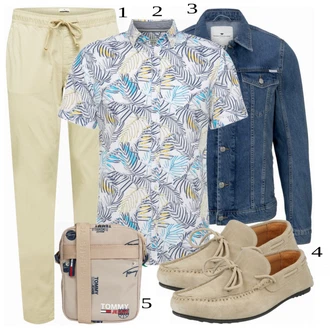 outfit mit Turkizna/Modra Denim Jakna Tom Tailor "Priložnostna oblačila"