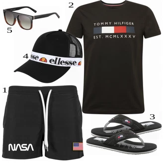 outfit mit Modra Klobuček Ellesse "Priložnostna oblačila"