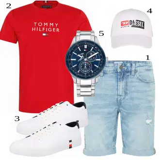 outfit mit Klobuček Diesel "Priložnostna oblačila"