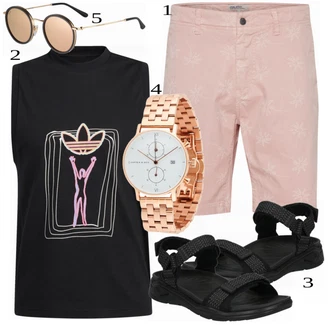 outfit mit Črna Top brez rokavov Adidas Originals "Priložnostna oblačila"