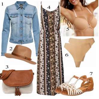 Outfit sa Smeđa Haljina Sublevel "Tvoj otmjeni outfit"