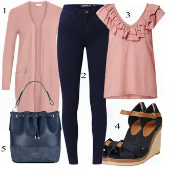 Šik Outfit s Tmavě modrá Džíny Kožená bunda/Zimní bunda/Kotníková Bota/Termální Džíny/Dámské Džíny s Délkou 7/8/High Waist Džínové Kalhoty/Push up Džín/Kožené Boty Only "Módní letní vzhled"Look: Styl, Šik, Elegantní, Cool, Disko, Francouzské, Krásný, Old Money, Bezešvé