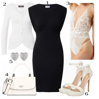 Outfit sa Crna Haljina Veći Broj Noisy may "Tvoj udoban outfit"