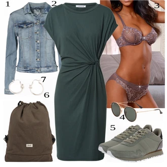 Outfit s Šedá Teniska WODEN "Letní Ležérní Outfit"