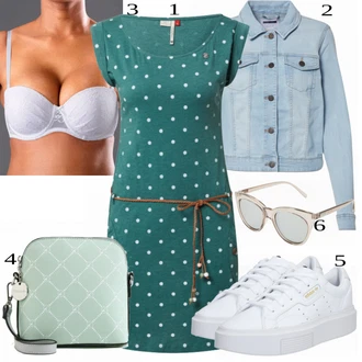 outfit mit Modra/Siva Denim Jakna Noisy may "Tvoj cool outfit"