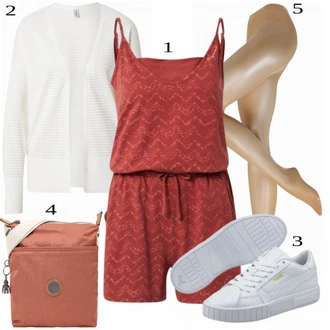 outfit mit Bež Nogavica & Hlačna nogavica Hlačna nogavica Falke "Tvoj cool outfit"