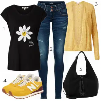 Outfit sa Žuta Tenisica New Balance "Tvoj otmjeni outfit"