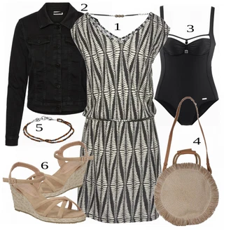 Outfit sa Crna Traper Jakna Noisy may "Tvoj otmjeni outfit"