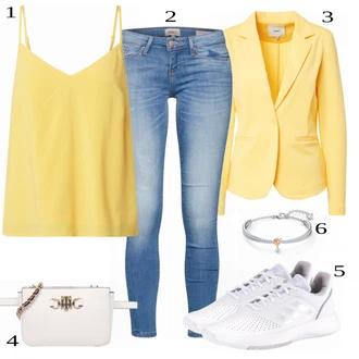 Outfit sa Bijela Tenisica Adidas Performance "Tvoj otmjeni outfit"