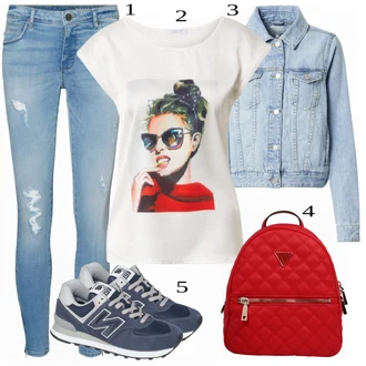 Outfit s Šedá Běžecká bota/Zimní bota/Nízká Teniska/Nízká bota na podpatku/Šněrovací Bota New Balance "Ulice Styl Outfit"