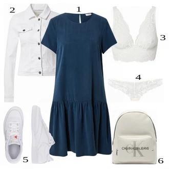 Svatba Outfit s Bílá/Béžová/Růžová/Krémová Angora Prádlo/Brazilské Kalhotky/Klasické Kalhotky/Průsvitná kalhotka/Tanga/Kalhotky/Průhledná kalhotka/Spodní Kalhotky Lascana "Tvůj otmjeni outfit"Look: Bar, Matriční Úřad, Koncert, Předsvatební, Svatba