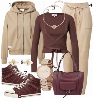 Outfit sa Crvena Tenisica Mustang "Sportski Outfit"