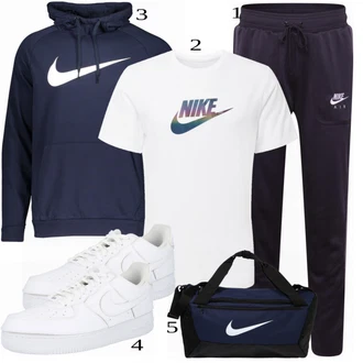 outfit mit Bela Casual Majica Nike Sportswear, Bela Superga Nike Sportswear "Športna oblačila"
