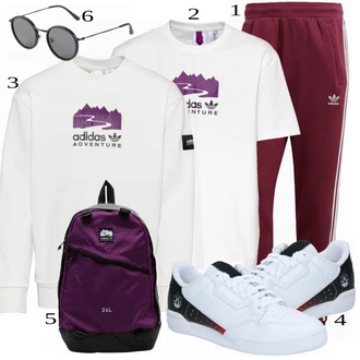 outfit mit Bela Superga Adidas Originals "Priložnostna oblačila"